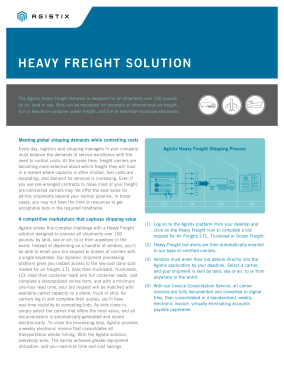 Datasheet: Heavy Freight Solution
